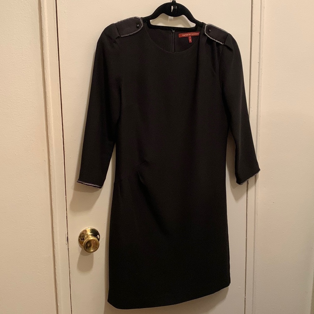 Comptoir des Cotonniers black crepe dress